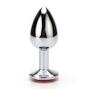 Metal Buttplug med Smykkesten