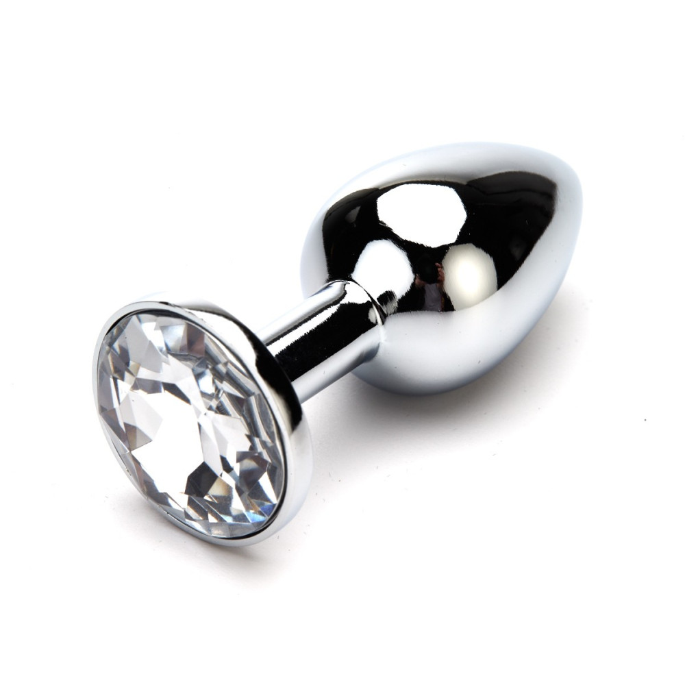 Metal Buttplug med Smykkesten