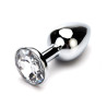 Metal Buttplug med Smykkesten