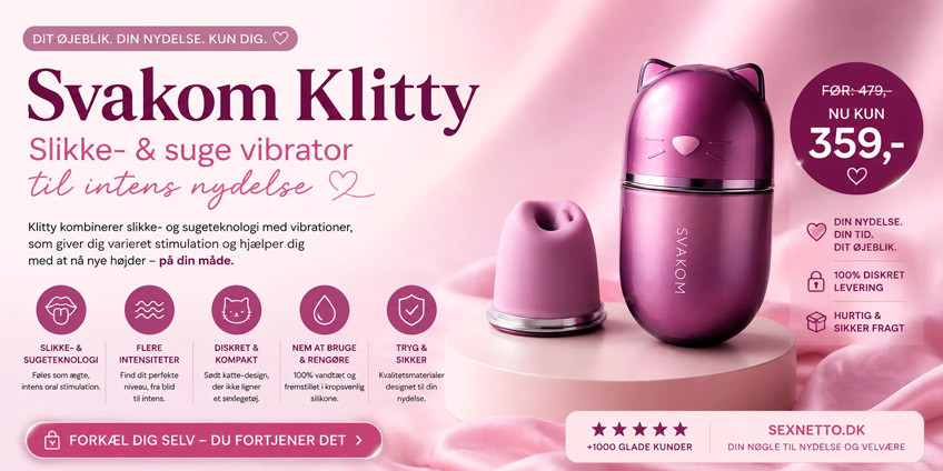 Svakom Klitty Slikke og Suge Vibrator