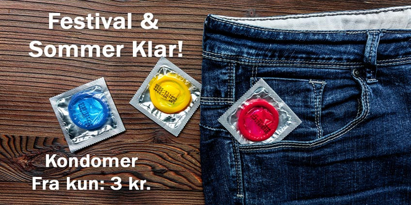 Festivalklar Kondomer fra 3 kr