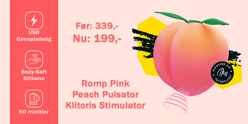 Romp Pink Peach Pulsator Klitoris Stimulator