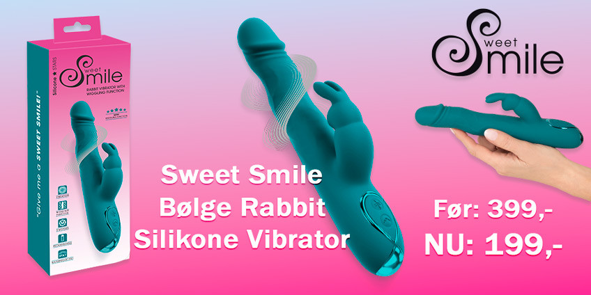 Sweet Smile Bølge Rabbit Silikone Vibrator
